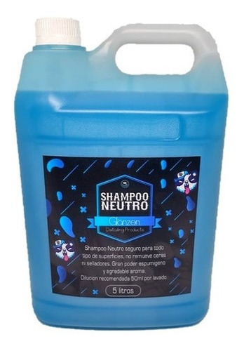 Glänzen Detailing Shampoo Neutro Ph 5 Litros Apto Foam Lance