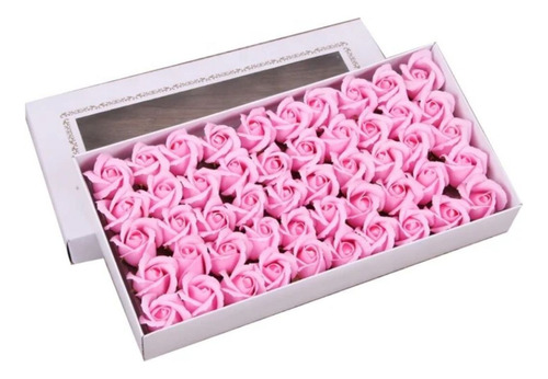 Pack 50 Flores De Jabon Para Armado De Areglos Florales