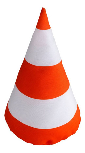 Almofada Decorativa Fofinha Cone De Trânsito Pista Carros