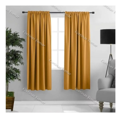 Juego De Cortinas Minimalistas Cortas (2.80mx1.60m)