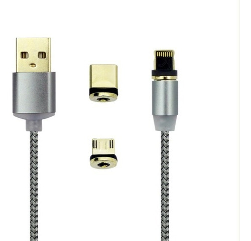 Cable Carga Magnético Compatible Con Typec/micro5/iPhone