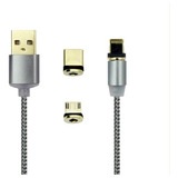 Cable Carga Magnético Compatible Con Typec/micro5/iPhone