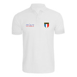 Camiseta Camisa Polo Masculina França Bandeira Francesa