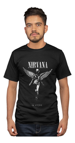 Playera Nirvana In Utero Kurt Cobain Vintage El Rockerito 