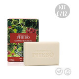 Kit C/12 Sabonetes Em Barra Phebo Gerânio Bourbon 100g