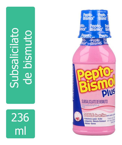 Pepto-bismol Plus Botella Con 236 Ml