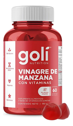Goli Vinagre De Manzana 60 Gomitas | MercadoLibre