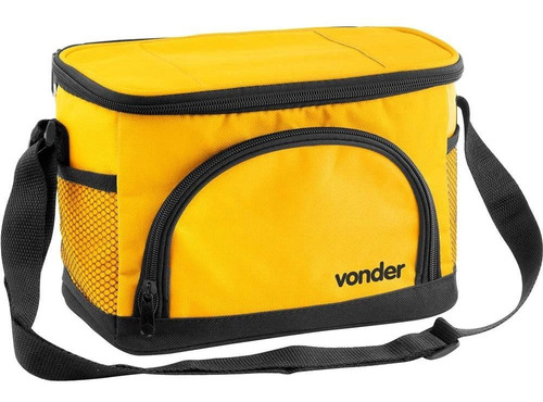 Cooler Térmico 5 Litros Lona Com Bolsos Vonder Espaçosa