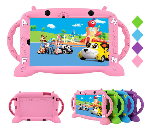 Chin Fai Funda Kids P/ Galaxy Tab S6 Lite P610 P615 Rosa