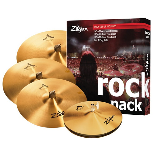 Set 5 Platillos Zildjian A Rock Box Set  Mastersound A0801r