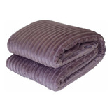 Cobertor Manta Canelada Microfibra 2,20x2,40 Toque Aveludado