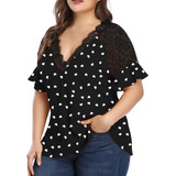 Top De Cintura Estampado Talla Grande Para Mujer 6522