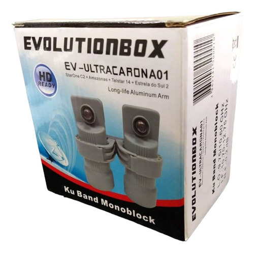 Kit Lnb Carona 1 + 1 70w X 61w 63w Filtro 0.2db Ganho 60db