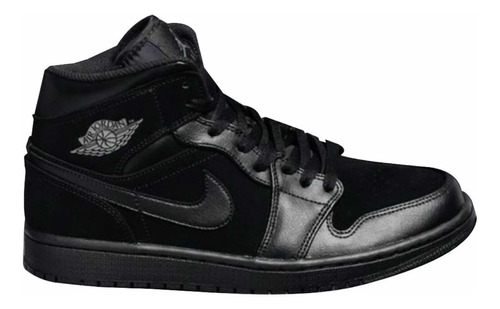 Tenis Nike Air Jordan 1 Mid Gamuza Negra Originales 28.5cm