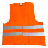 Chaleco Reflectivo De Seguridad Pvc Naranja Seguridad Fluor