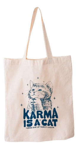 Bolsa De Tela Lienzo Tote Bag Taylor Swift Karma Is A Cat