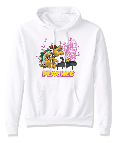 Sudadera Piano Peaches Cancion Tortuga Mario Bros Bowser