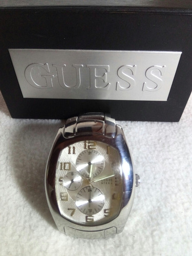 Auténtico Reloj Guess Steel Multifunciones Con Estuche 