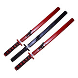 Pack 3 Katana Japonesa Madera Entrenamiento 73cm - Norplat