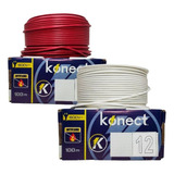 Kit Cable Electirco Cca Calibre 12 Rojo Y Blanco 100 M C/u