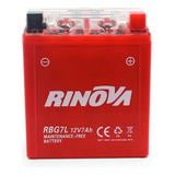 Bateria De Gel Para Motocicleta 12v 7ah Rbg7l Rinova