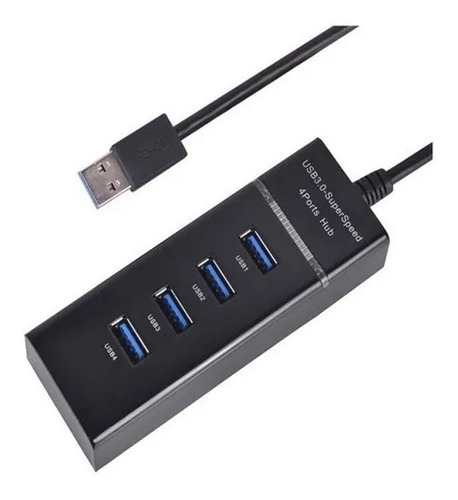 Hub 4 Puertos Multi Usb 3.0 Luz Led Adaptador /03-tl062