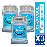 Desodorante Rexona Xtra Cool Barra Transparente Pack X3 Unid