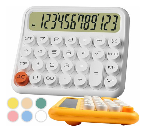 Calculadora Com Teclado Mecânico Com Visor Grande Resistente