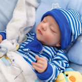 Bebes Reborn Silicona Recien Nacido Niño Juguetes Niñas 45cm