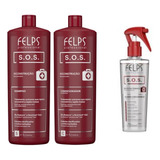 Kit Sos Felps - Shampoo E Condicionador 1l + Sos Liss 230 Ml
