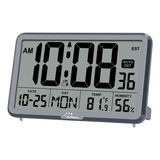 Reloj De Pared Digital Wallarge Auto Con Temperatura, Humeda