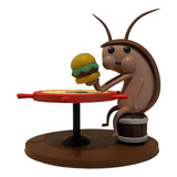 Personaje Figura Cucaracha Comiendo Hamburguesas Bob Esponja