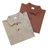 Kit 2 Camisas Masculinas Polo Piquet Alta Qualidade