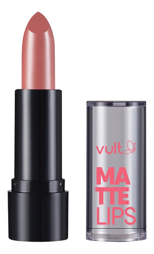 Batom Matte Lips Vult - Castanho