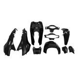 Kit Plasticos Gilera Smash 110 Negro 10pzas Brillante M. G.