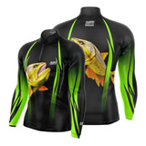 Kit (2) Camisetas Pesca Uv+50  Peixe Dourado Ref 28