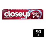 Creme Dental Em Gel Closeup Proteção 360º Fresh Red Hot 90g