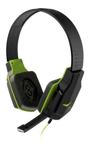 Fone De Ouvido Gamer P2 Multilaser Ph146 Cor Verde Com Preto