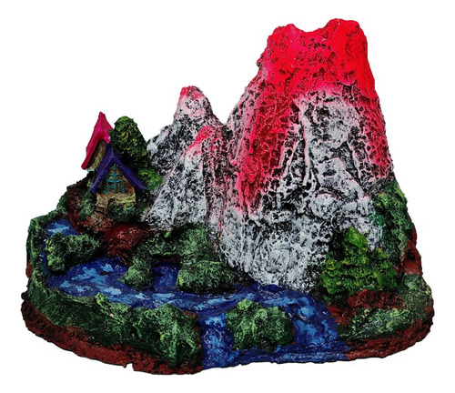 Figura De Resina Volcan Grande #96