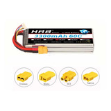 Bateria Lipo Hrb 4s 3300mah 14.8v Rc 60c Pack Con Xt60 Plug 