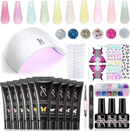 P Kit De Uñas 05 Polygel Con Series De La Mariposa De ...