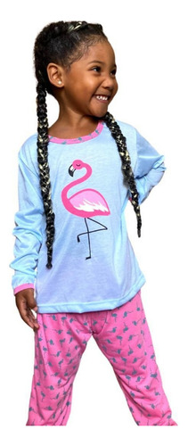 Pijama Infantil Flamingo Inverno