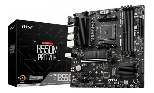 Msi Motherboard B550m Pro-vdh Am4 Hdmi Vga Dport