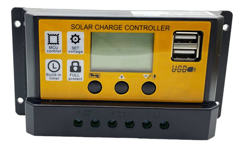 Regulador De Panel Solar Controlador De Carga 12v/24v 70a
