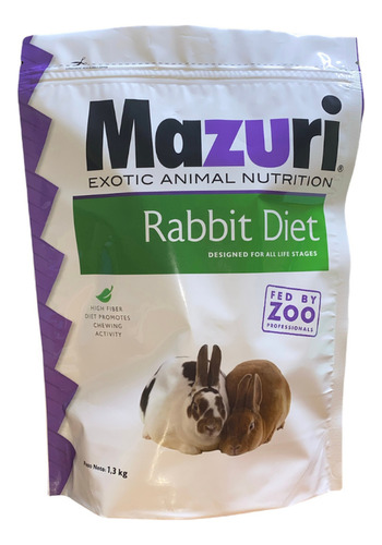 Mazuri Alimento Para Conejo Toda Etapa De Vida 1.3kg
