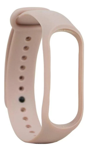 Pulseira Nude De Silicone Para Mi Band 3/4 