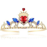 Corona Reina De Corazones Rojo Dorada Para Fiesta Cumpleaños