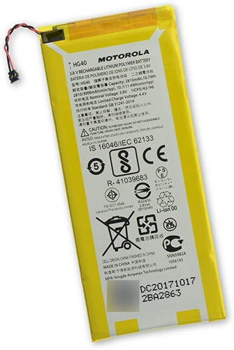 Bateria Motorola Moto G5 Plus Original Xt1681 Xt1687 Hg40