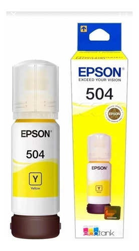 Tinta Epson 504 Amarillo Botella