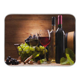 Copas De Vino Plato Secador Estera Uva Madera Cocina Gr...